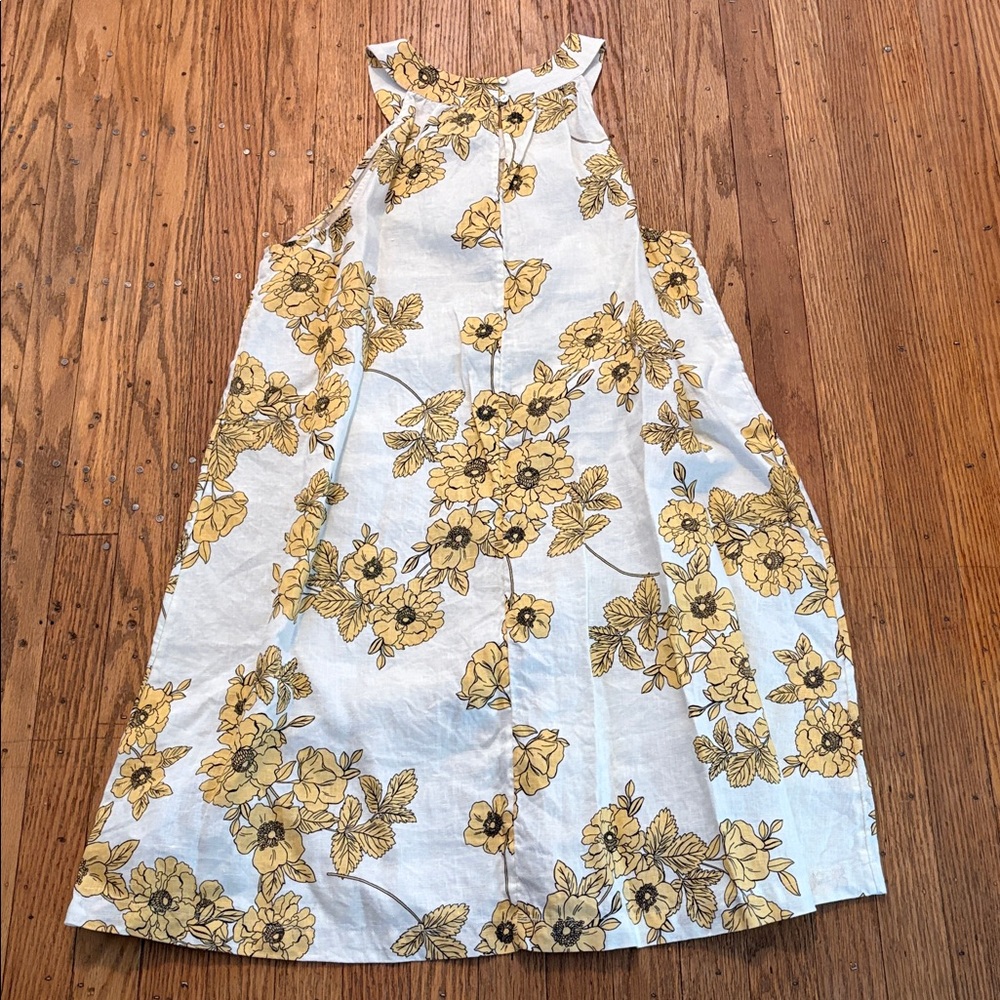 Cynthia Rowley White Sundress with Yellow Floral Print - Picture 4 of 7